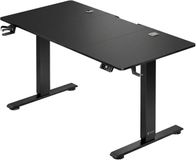 Casaria Zit sta bureau - Elektrisch Verstelbaar USB 160x75cm – Zwart