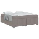 vidaXL Cadre de lit Taupe 180 x 200 cm Tissu