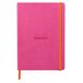 RHODIA 117445C - Soepel Notitieboek Fuchsia - A5 14,8 x 21 cm - Dot Stippen - 160 pagina's - Clairefontaine Ivoor Papier 90 g/m² - Leeslint, Elastieksluiting - Imitatieleer - Collectie Rhodiarama