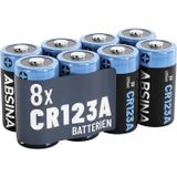 Absina CR123A Speciale batterij Lithium 1300 3 V – 8 stuks