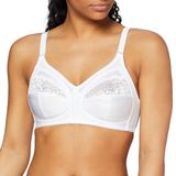 Triumph BH Claudette 104 N - Kanten Bh zonder beugels - Klassieke senioren bh - Stevige ondersteuning - 100B - Wit