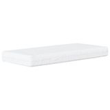 vidaXL Bed met matras "Dover" kunstleer cappuccinokleurig 100x200 cm