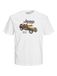 JACK & JONES Shirt geel / zwart / wit