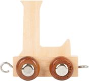 Small Foot Houten Lettertrein L 12 stuks