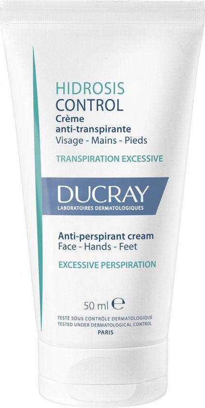 Ducray Hidrosis Control Crème Multizones 50ml - Anti-Transpirant - Unisex