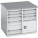 BOTT Eilandwerkbank Cubio lino - Breedte 1100 mm