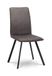 Julian Bowen Monroe eetkamerstoelen, antraciet/zwart, 2 stuks