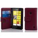 Cadorabo Lila Kunstleer Housse de téléphone pour Nokia Lumia 520 / 521 avec porte-cartes
