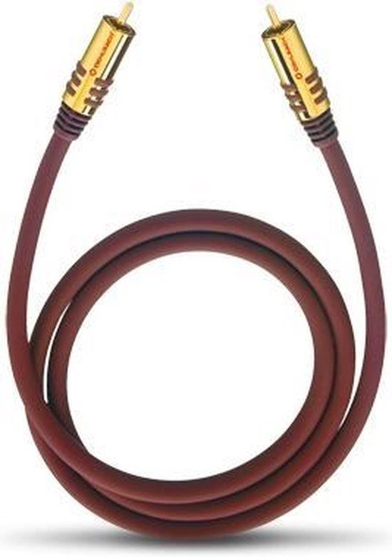 Oehlbach 20532 Cinch Audio Kabel - 2m - Bordeaux