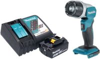 Makita DML 808 RG1 accu-handlamp 14,4 / 18 V 190 lm LED + 1x oplaadbare accu 6,0 Ah + oplader