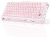 Clavier Sans fil Clavier 75% - Mécanique - Sakura Pink - RGB - 8000 mAh