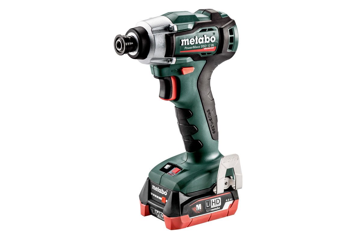 Metabo POWERMAXX SSD 12 BL - Slagmoersleutel - 140 Nm - 2500 rpm - 12V - 4Ah - Incl. 1x Accu & Oplader