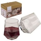 Diamantvormige whiskyglazen 350ml Alcoholglas groen