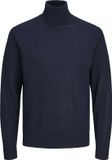 JACK&JONES JPRBLAMERINO KNIT ROLL NECK SN Heren Gebreide truien Nachtblauw L