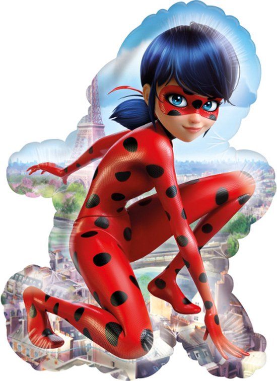 Amscan Miraculous Lady Bug Folieballon 55x86cm Meerkleurig