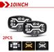 Jumbo lampes de travail ovales à LED pour camions - Modèle 958-8FG - Lot de 2 - 6500 K - Faisceau lumineux combiné - IP68 - 12/24 V - Convient pour une utilisation hors route