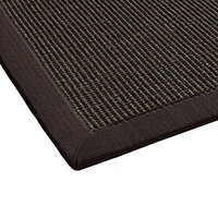 BODENMEISTER Sisal tapijt modern hoge kwaliteit grens plat weefsel, verschillende kleuren en maten, variant: donkerbruin, 80x150