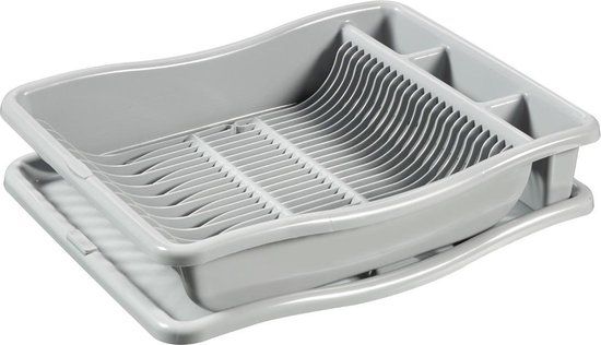 Curver Afdruiprek met Plateau Luna Large - Grijs