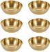Ibenzoa® Set van Zes Luxe Gouden Roestvrijstalen Schalen voor Dipsauzen, Snacks en Bijgerechten