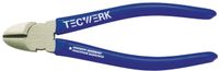 TECWERK Zijkniptang L.160mm kop gepolijst kunststofovertrek max.2mm
