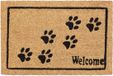 Merkloos Relaxdays Deurmat Welcome Hond Pootafdrukken 60 x 40 cm