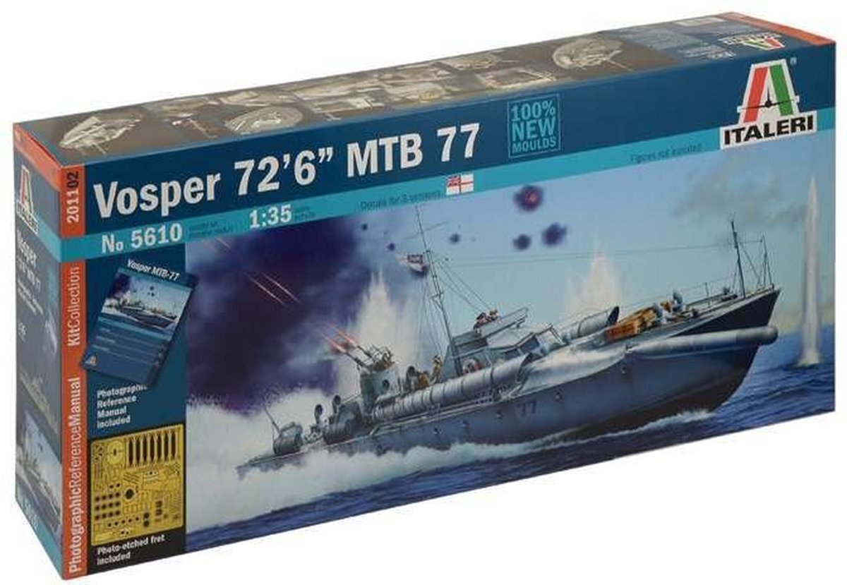 Italeri 510005610 - 1:35 Vosper 72''6' MTB 77