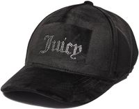 Juicy Couture Velour & Diamante Baseball Cap Zwart