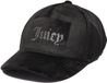 Juicy Couture Velour & Diamante Baseball Cap Zwart