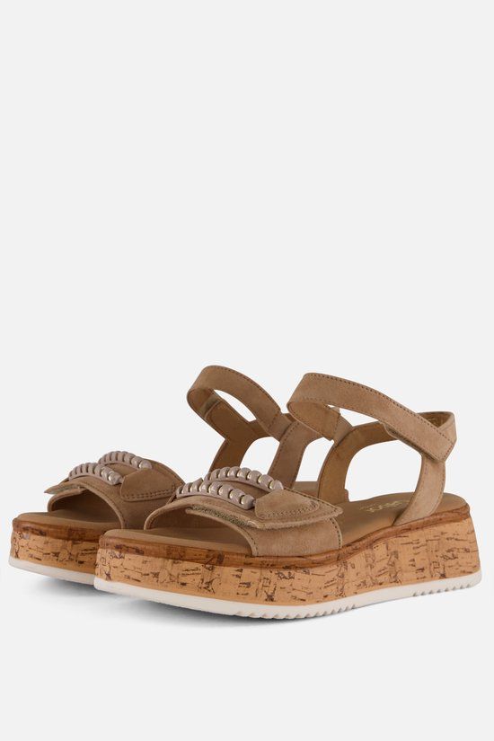 Gabor Sandalen Beige Suède - Maat 37
