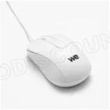 WE Kabelgebonden muis, 1200 dpi, USB-aansluiting, ultralicht, beide handen, compatibel met PC/Mac, wit