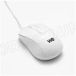 WE Kabelgebonden muis, 1200 dpi, USB-aansluiting, ultralicht, beide handen, compatibel met PC/Mac, wit