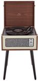 AVCOM Standing Turntable with Bluetooth, Walnut