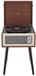 AVCOM Standing Turntable with Bluetooth, Walnut