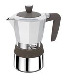 Pedrini MyMoka Induction - Espresso Maker - 6 Cups - Brown, Stainless Steel