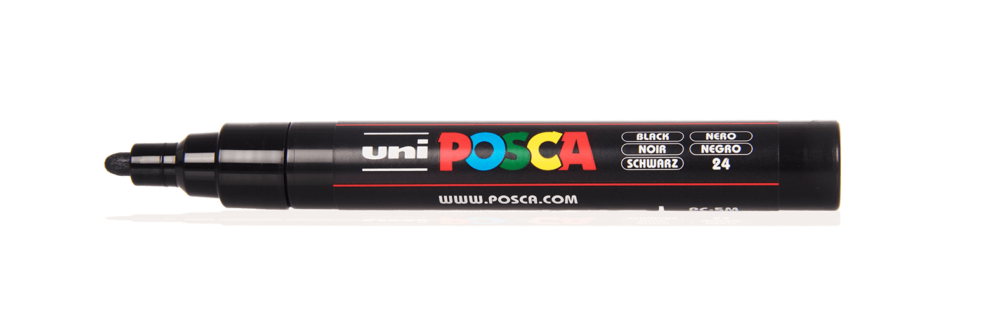 Posca PC-5M - Zwart - Markeerstift