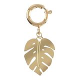 Draeger Paris Blad-Charm, 2x1,5cm, synthetisch, Geen edelsteen