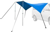 WELLACTIVE Waterdichte autoluifel voor camper, SUV en caravan - UV-bescherming - Zonnedak - Autotent incl zuignappen