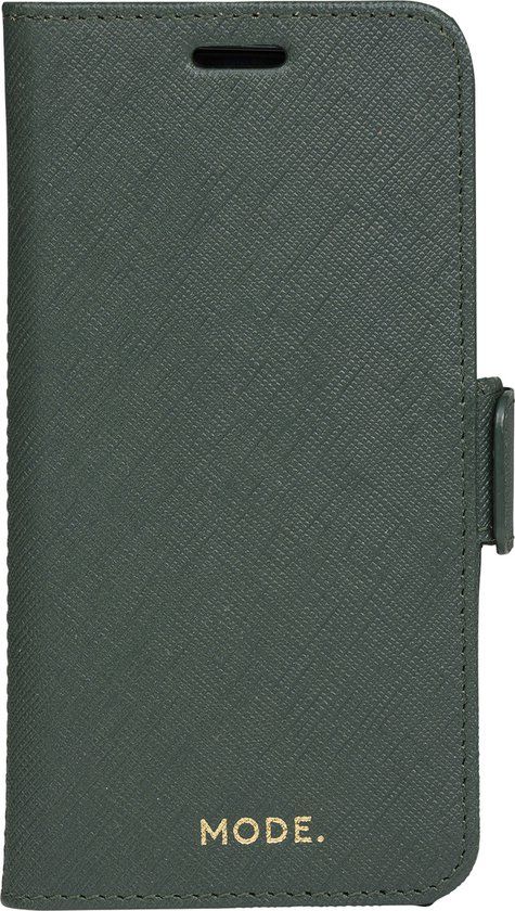dbramante1928 iPhone 11 Pro Bookcase hoesje - Effen Donkergroen - Leer