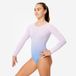 Domyos Gym-Tutu Justaucorps à manches longues fille, mauve et lilas