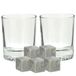 Secret de Gourmet verres à whisky - set de 4 pièces de 300 ml - et 9 glaçons à whisky - Coffret cadeau fête des pères