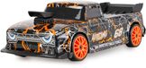Amewi 21128 Drift Sport Car Mini-breaker met ondergrondverlichting, 4WD 1:24 RTR, oranje, kinderen vanaf 6 jaar