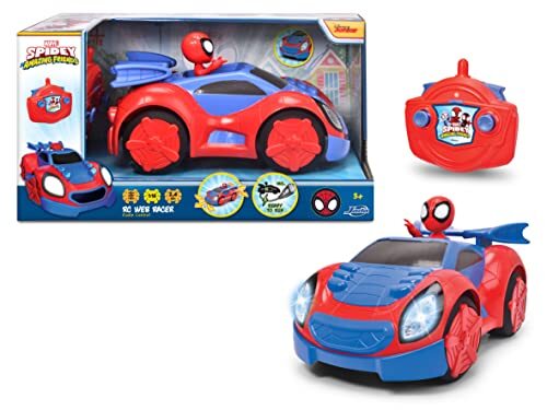 dickie Toys - Spiderman, Afstandsbediening Spidey Web Crawler, 203223000, +3 jaar, 17 cm, schaal 1:24, 1 kanaal