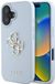 Guess Grained Big 4G Logo - Étui pour téléphone portable - Bleu