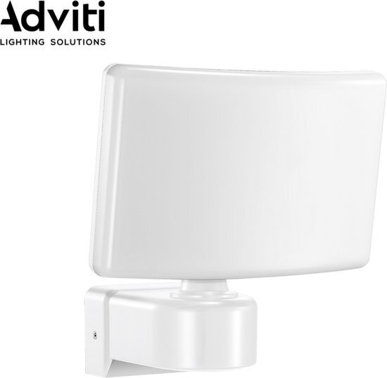 Adviti TOS LED - Floodlight - Cornermount - IP65 - IK10 Slagvaste behuizing - 4000K - 2200lm - 30W/230V - Wit - Breedstraler - Schijnwerper - Bouwlamp - !