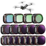 Neewer ND & CPL & Effect Filterset voor DJI Mini 4 Pro, 16 Pack HD ND16 ND32 ND64 ND128 ND256 ND512 ND1000 ND16/PL ND32/PL ND64/PL ND128/PL ND256/PL, UV, CPL, LPR, Zwarte Diffusie 1/4
