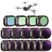Neewer ND & CPL & Effect Filterset voor DJI Mini 4 Pro, 16 Pack HD ND16 ND32 ND64 ND128 ND256 ND512 ND1000 ND16/PL ND32/PL ND64/PL ND128/PL ND256/PL, UV, CPL, LPR, Zwarte Diffusie 1/4