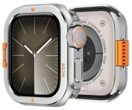 Merkloos Apple Watch 45 mm Beschermcase - Robuuste achterzijde - Zilver