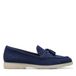 Clarks Narini Edge Mocassin voor dames, Navy Suede, 39 EU