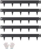 Gazonrand - Set van 5 metalen borderranden - Zwart