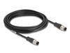 DeLOCK 80849 M12 Cat5e S/FTP Câble réseau Noir 5 m